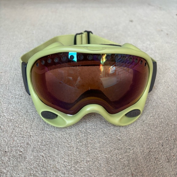 Oakley Goggles USA E-Brake Prizm Snow Amber Lenses Ski Snowboarding - Picture 1 of 8